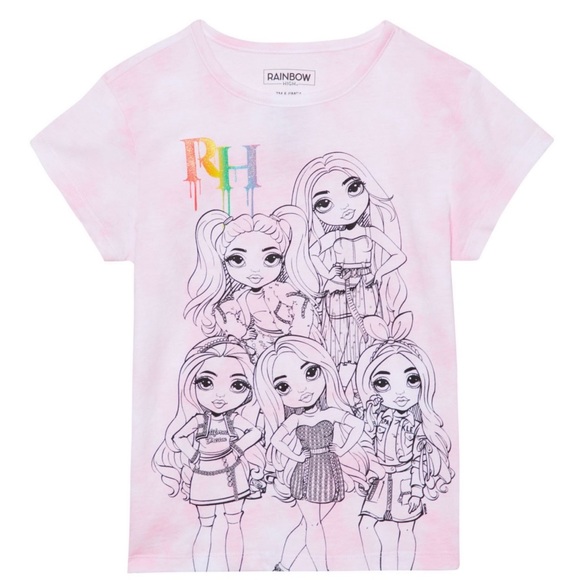 Rainbow High Girl’s 3-Pack Graphic Tee Set - Picture 3 of 4